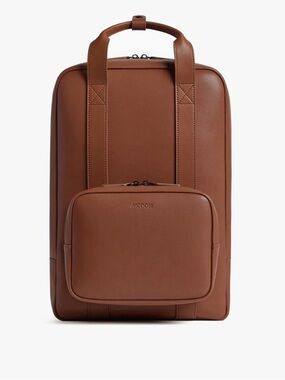 Monos Metro Backpack Brown Leather Backpack